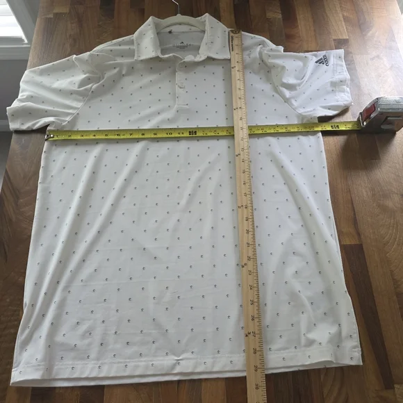 Adidas Primegreen Men's White Polo‎ Shirt Size Large - Picture 7 of 10